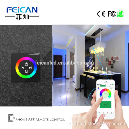 Alibaba co uk wifi control D series Full Color RGB Touch Panel Dimmer Controller 12v DC For Flexible RGB 5050 Strip